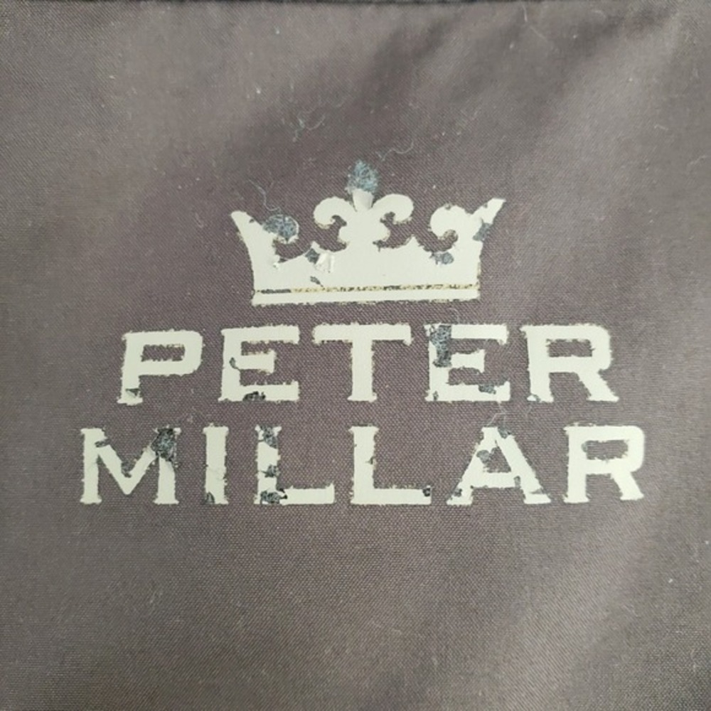 PETER MILLAR Golf Windbreaker Rain Pullover Jacket Mens 2XL Charcoal Black - Picture 8 of 11